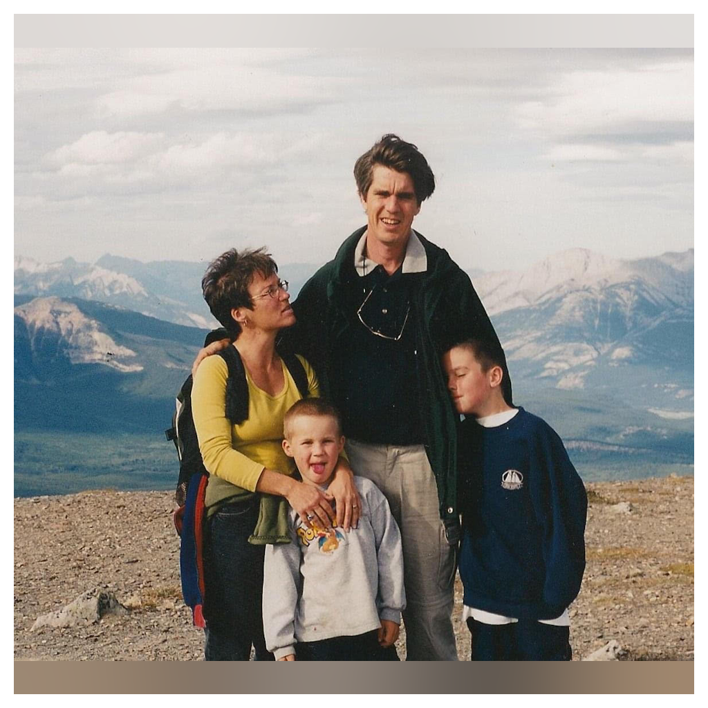 The Rockies; Nancy Ernie, Garret and Ben 1999