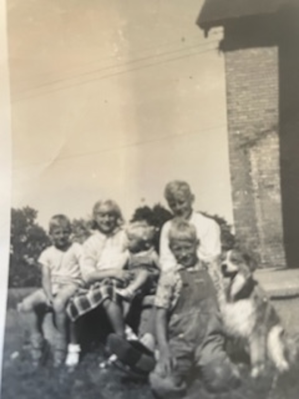 In front of the farm house 1953