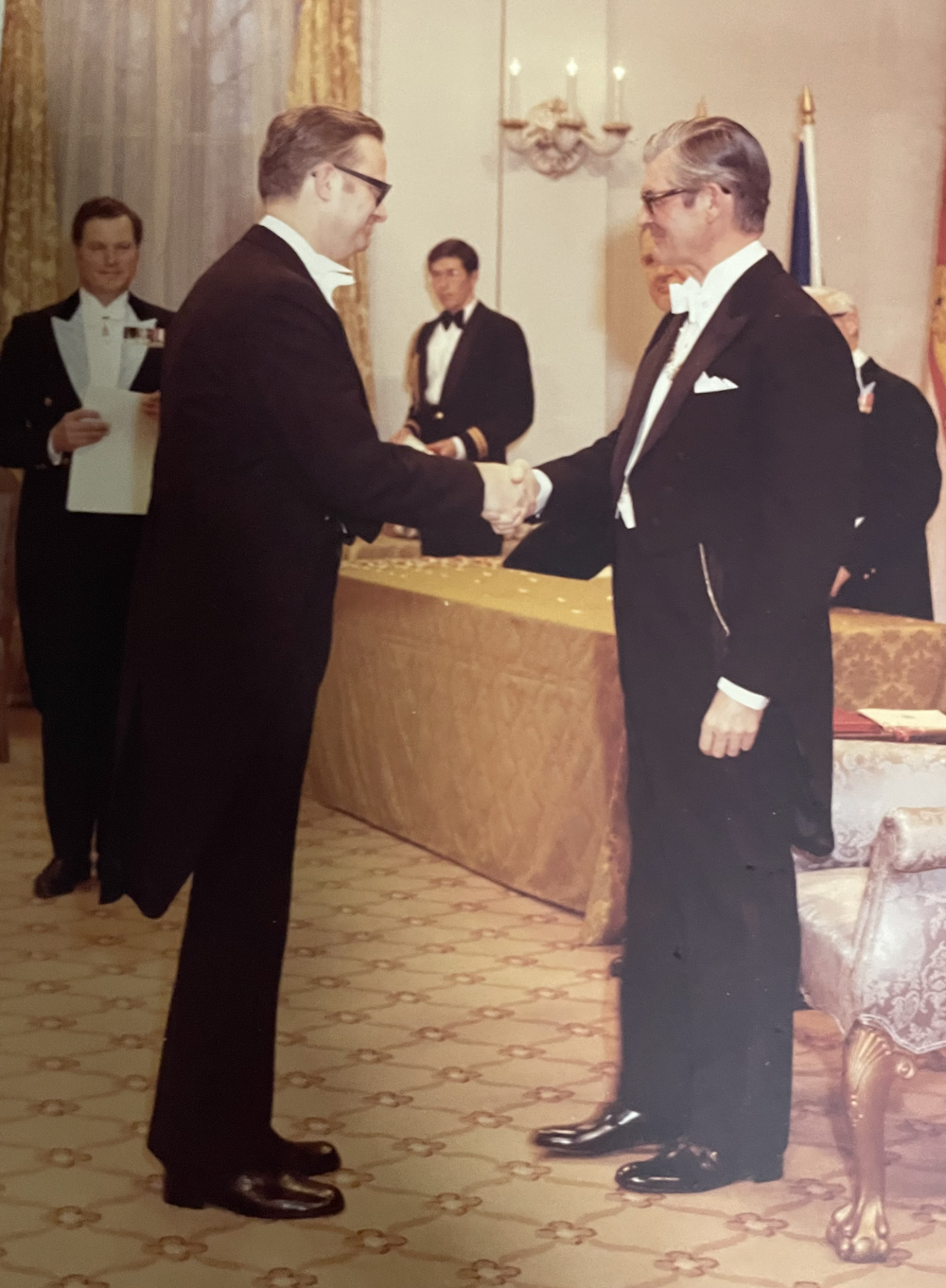 Receiving the Order of Canada, 1973