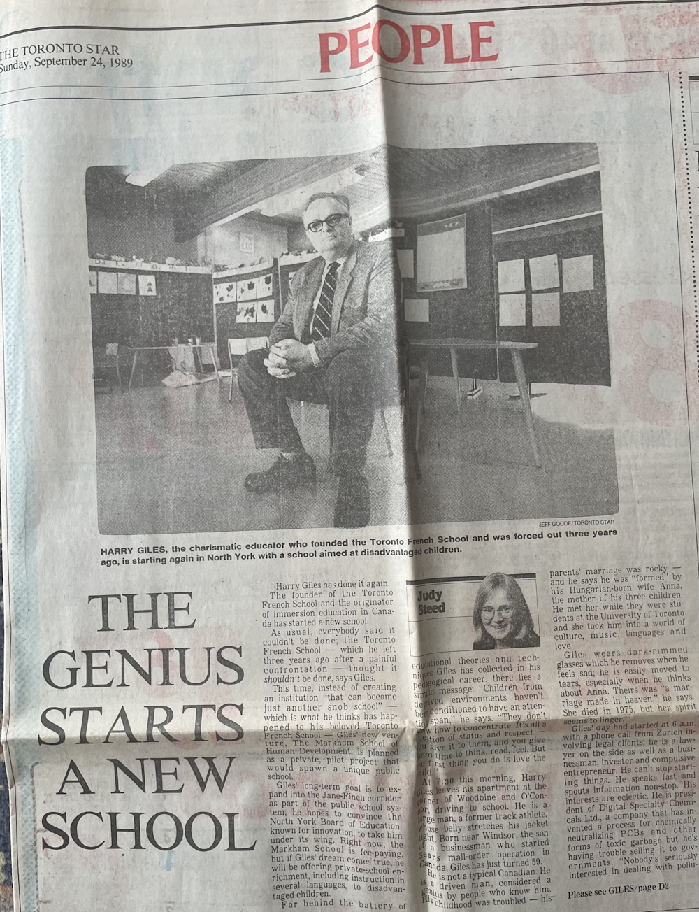 Toronto Star, September 24, 1989