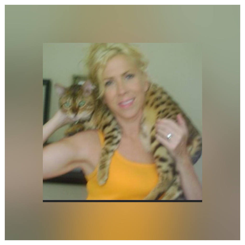 Yvette and her soulmate Kito. Her first bengal cat. This was her king. She was the happiest when she had him trotting by her side and no one can take that away from her 🐾🐯🐆