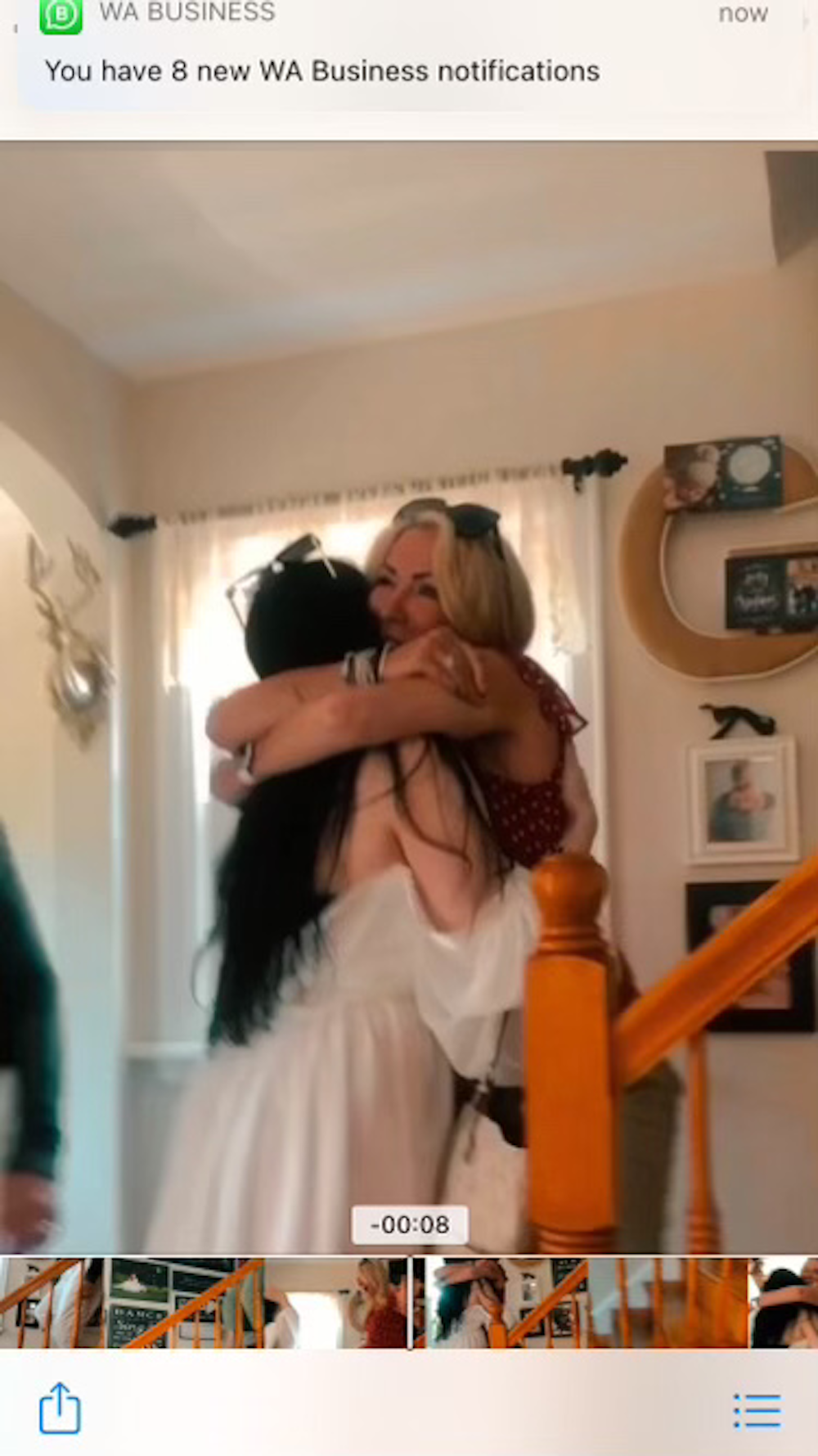Yvette’s daughter victoria who lives in Toronto surprise visiting her on a trip to halifax, Yvette was so happy she was screaming with joy 💕💋 2022